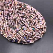 2 3 4mm Small Beads AB Tourmaline Micro Natural Multi-faceted stone beads quartz crystal round beads tiny stone beads jewelry 2024 - buy cheap