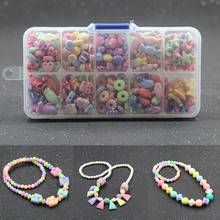 5 Styles DIY Handmade Beaded Children Toy Creative Loose Spacer Beads Crafts Making Bracelet Necklace Jewelry Kit Girl Toy Gift 2024 - buy cheap