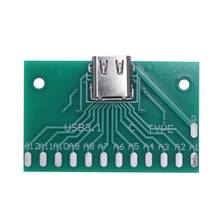 Conector de enchufe hembra tipo Smt con circuito impreso, Usb 3,1, tipo C, 24 Pines, bricolaje 2024 - compra barato