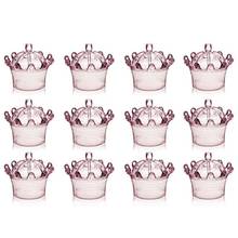 12 PCS Candy Boxes Plastic Mini Dome with Crown Design Party Decoration Clear Plastic Crown Fillable Party Favor Box for Candies 2024 - buy cheap