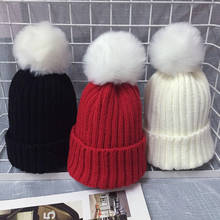 Baby Hat Kids Cotton Pompom Hat Winter Cap For Baby Girls And Boys Children's Accessories 2024 - buy cheap