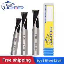 UCHEER 1pc HSS 2 flutes keyway Drills Bits Slot Straight Shank Milling Double-edge Slots Drill Tools 2024 - buy cheap