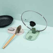 Tapa de olla y sartén de plástico, soporte para cuchara, herramientas de cocina, soporte para cuchara 2024 - compra barato