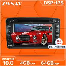 IPS Android 10,0 DVD плеер GPS Navi для Mercedes Benz W209 W203 W168 ML W163 W463 авто радио стерео мультимедийный плеер головное устройство 2024 - купить недорого