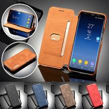 Кожаный чехол в стиле ретро для Samsung Galaxy Note 20 Ultra 10 9 8, Магнитный чехол-бумажник с отделением для карт для Samsung S20 S10 S8 S9 S7 Edge, чехол 2024 - купить недорого