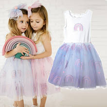 Летнее платье-майка для девочек платье с юбкой-пачкой; Детская одежда; Одежда для детей в возрасте девушка одежда От 3 до 8 лет платье принцессы вечерние платья для девочек, Vestidos 2024 - купить недорого