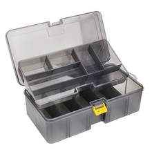 21.5*12*6.7cm Thickened Double Layer Lures Box PP Fittings Toolbox Plastic bead container component storage containers organizer 2024 - buy cheap