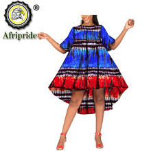 2020 African summer dresses ankara print ankara fabric wax batik dashiki mini dress bazin riche ball gown AFRIPRIDE S1925053 2024 - buy cheap