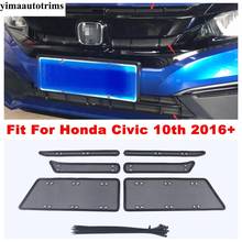 Rejilla delantera de coche, malla de protección contra insectos, embellecedor, accesorios exteriores para Honda Civic 10, años 2016 a 2021 2024 - compra barato