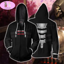 COFUN  Reaper Cosplay Costume Zip Hoodie Cosplay Men's and Women's Casual Sports Sweater New 2024 - buy cheap