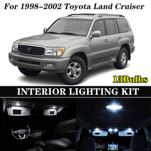 13pcs White Bulb LED Car Light Interior Kit For 1998-2002 Toyota Land Cruiser  Map Dome Trunk Glove Box Lamp 2024 - buy cheap