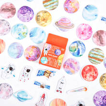 46Pcs/Box Vintage Planet Rocket Journal Decorative Washi Stickers Scrapbooking Stick Label Diary Album Stickers 2024 - buy cheap