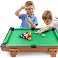 Mesa de bilhar para crianças, mesa de esportes esportiva de madeira sólida para piscina interna 51*31*10cm/69*37*17cm 2024 - compre barato
