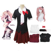Danganronpa-Disfraz de Anime enosima Junko para niñas y mujeres, uniforme escolar, camisa 2024 - compra barato