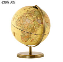 1pcs/ rotary archaistic globe desktop decor high-definition world map model school education tools home office decor gifts 2024 - buy cheap