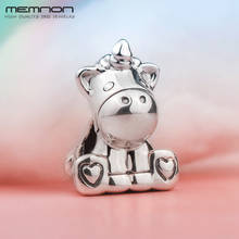 New 2018 autumn S925 Unicorn Charms 925 sterling Silver beads fit European charm Bracelet Necklace DIY for women Memnon Jewelry 2024 - buy cheap