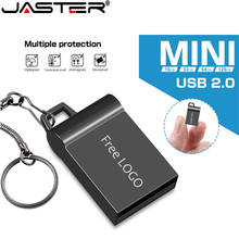 JASTER-minidisco Flash USB 2,0 para tableta, 4GB, 8GB, 16GB, 32GB y 64GB, resistente al agua, regalo de moda, logotipo personalizado 2024 - compra barato