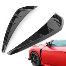 Glossy Black ABS Car Air Flow Side Vent Shark Grille Moulding For Honda Civic 2016 2017 2018 2019 2020 2024 - buy cheap