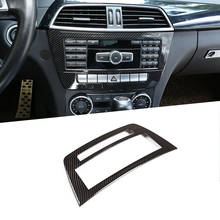 Moldura decorativa de fibra de carbono para carro, acessório automotivo para mercedes benz c class w204 2008-2010, 1 peça 2024 - compre barato