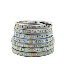 RGB LED Strip Light  Lamp SMD 5050 RGBCCT RGBW RGBWW 60leds/m Flexible LED Strip Tape 5M/Lot DC 12V/24v 2024 - buy cheap