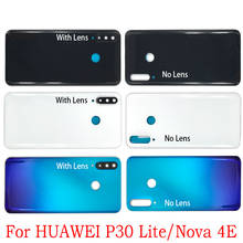 Новинка для Huawei P30 Lite / Nova 4E чехол для задней двери батарея задний корпус задняя крышка Запасные части 2024 - купить недорого