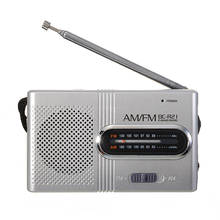 Mayitr New BC-R21AM/FM Radio Mini Portable Telescopic Antenna Radio Pocket World Receiver Built-in Speaker 2024 - buy cheap