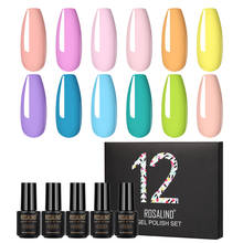 ROSALIND Gel Polish Set For Manicure 12PCS/LOT UV Colors Gel Nail Polish Semi Permanent Hybrid Nail Art Gel Varnish Set & Kits 2024 - buy cheap