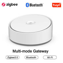 Tuya Smart Multi-mode Gateway ZigBee WiFi Bluetooth-compat Mesh Hub Work with Voice Control via Alexa Google Home 2024 - buy cheap