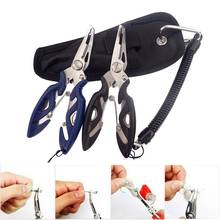 Stainless Steel Fishing Pliers Fishing Braid Cutters Hook Remover Line Scissors Fish Holder Gear Tool With Sheath And Lanyard 2024 - buy cheap
