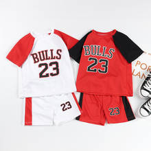 2012 Summer Children's Sportswear Suitc Basketball Uniform, Short-sleeved Jersey Fashionable Best gift For Kids N21 2024 - buy cheap