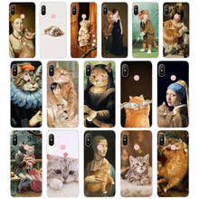 14AA Art Cat gift Soft Silicone Tpu Cover phone Case for Xiaomi Redmi 6 Pro 6A 7A Note 6 Pro 7 case 2024 - buy cheap
