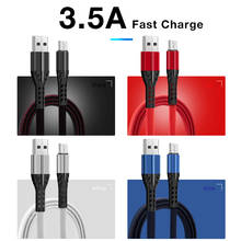 3.5A Micro USB Fast Charge USB Cable For Samsung Type C Fast Charging Cable Cord For Xiaomi Mobile Phone Type-C Usb Data Cable 2024 - buy cheap