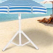 Треугольная железная Складная подставка для зонта от солнца, опорная база для пляжа, сада, кемпинга, рыбалки 2024 - купить недорого