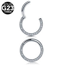 1Pc G23 Titanium Hinged Segment Nose Ring Open Small Septum Piercing Nose Earrings For Women Men Ear Nose Piercing Body Jewelry 2024 - buy cheap