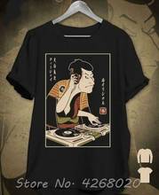 Camiseta samurai de algodão para homens, camiseta masculina samurai de algodão, manga curta, gola redonda, de anime, hip hop, harajuku 2024 - compre barato