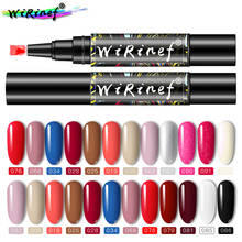 WiRinef Nude Colors UV Nail Gel Pen Varnish 3 In 1 One Step Nail Gel Lacquer Pen Nail Art Manicure Not Need Base Top Coat 2024 - buy cheap