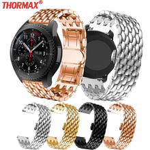 Correa de Metal de acero inoxidable para reloj Samsung Galaxy, pulsera de muñeca de 22mm para Gear S3 Frontier, 46 mm 2024 - compra barato