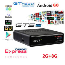 Android 6.0 4K 3D Smart BOX GTMEDIA GTS PRO Satellite Receiver DVB-S2 H.265 2.4G Wifi Media Player TV Receiver Box Play Store 2024 - buy cheap