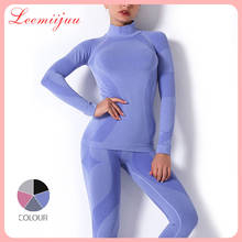 LEEMIIJUU NEW Women Vital Yoga Set Tracksuit Fitness Long Sleeve Crop Top Shirts Running Leggings Shorts Workout Clothes Gym Set 2024 - buy cheap