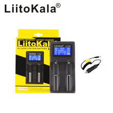 Liitokala carregador de pilhas lcd inteligente, carregador de pilhas li-ion 2021 18650 18650 14500 16340 26650 com lcd 2024 - compre barato