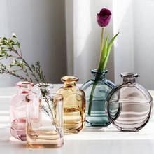 Color Small Glass Vase Dried Flower Aromatherapy Bottle Desktop Living Room Decoration Home Creative Simplicity Oranment 2024 - buy cheap