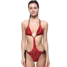 Сексуальный крест бразильский женский купальник пуш-ап бикини набор Холтер Топ пляжные купальники biquini 2024 - купить недорого