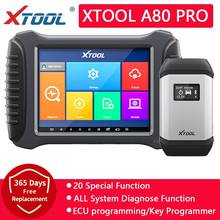 XTOOL-herramienta de diagnóstico con programador de clave de codificación ECU, OBD2 sistema completo, escáner OBD2, reparación de Airbag, actualización gratuita en línea, A80 Pro 2024 - compra barato