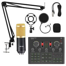 Micrófono condensador para Karaoke, tarjeta de sonido, mezclador V9X PRO, conjunto de grabación de transmisión en vivo, teléfono K, canciones, ordenador, BM800 2024 - compra barato