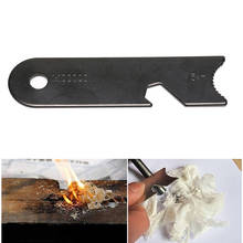 Hot 1pc High Quality Outdoor Camping Hiking Survival Flint Scraper Square Type Outdoor Survival Tool 2024 - buy cheap
