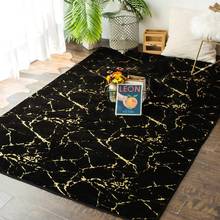 Alfombra de felpa de seda brillante de lujo para dormitorio, alfombrilla suave de imitación de lana, Alfombra de pelo largo, alfombrillas para ventana, sofá, blanco y negro 2024 - compra barato