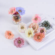 10pcs Daisy Artificial Flower Head Stamen Blossom Chrysanthemum Fake Flower DIY Wreath Bride Bouquet Wedding Home Decoration 2024 - buy cheap