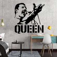 Vinyl Art Design Wall Sticker Modern Freddie Mercury Queen Band Home Decoration Beauty Fashion Poster Mural Modern Decor W676 2024 - buy cheap