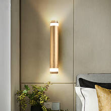 Lámpara de pared de aluminio dorado para comedor, luz Led de cristal para cocina, Hotel, pasillo, decoración de sala de estar y baño 2024 - compra barato
