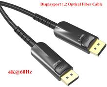 Optical fiber Displayport Cable 4K 60Hz HDR Ultra HD High Speed 21.6Gbps Slim and flexible Cable for PC Monitor Laptop Projector 2024 - buy cheap